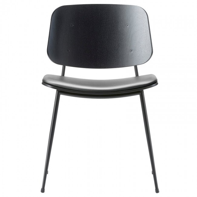 FREDERICIA 프레데리시아 Soeborg 의자 3061 블랙 steel base oak - leather FRE3061-BLO-BL-BLACK98