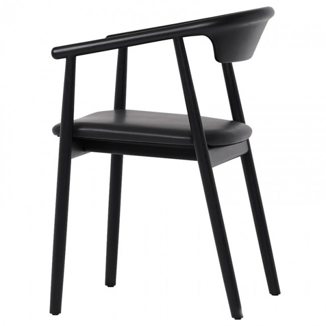 Mattiazzi MC21 Leva 의자 블랙 - leather MTZ-7PLLEVA-FR67V00