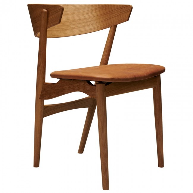 Sibast No 7 의자 oak - 코냑 leather SBNO7DC-OO-DUNES21000