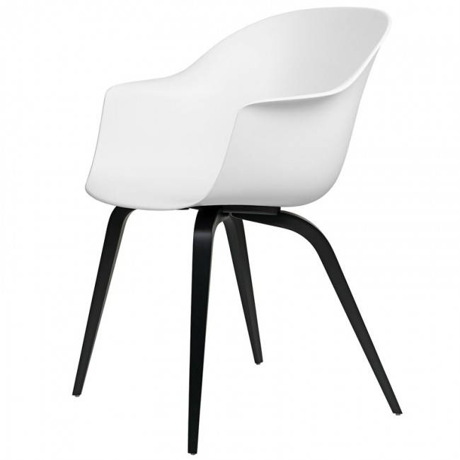 GUBI 구비 Bat 의자 pure 화이트 - 블랙 beech base GB10024881