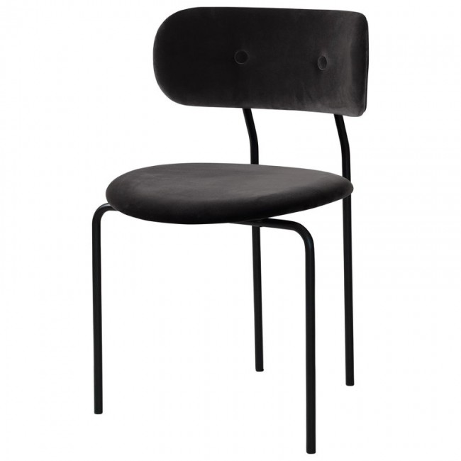 GUBI 구비 Coco 의자 Velluto 130 - 블랙 base GB10010976-GB-VELL-130