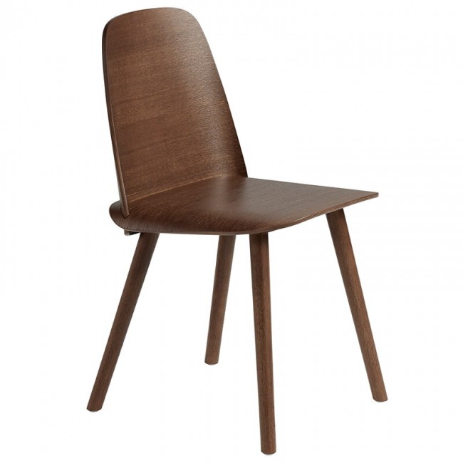 MUUTO 무토 Nerd 의자 stained 다크 brown MU32009