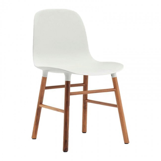 NORMANN COPENHAGEN 노만코펜하겐 Form 의자 화이트 - walnut NC602822