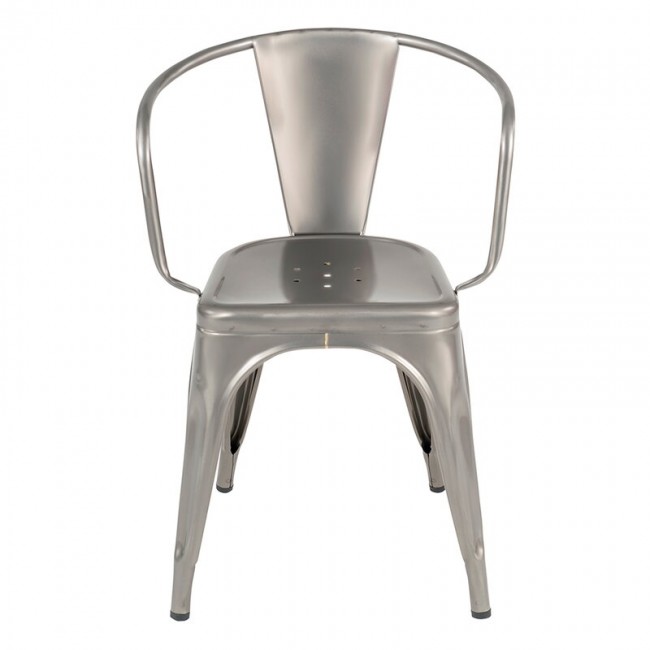 Tolix 의자 A56 matt varnished steel 아웃도어 TL06717-SATINE