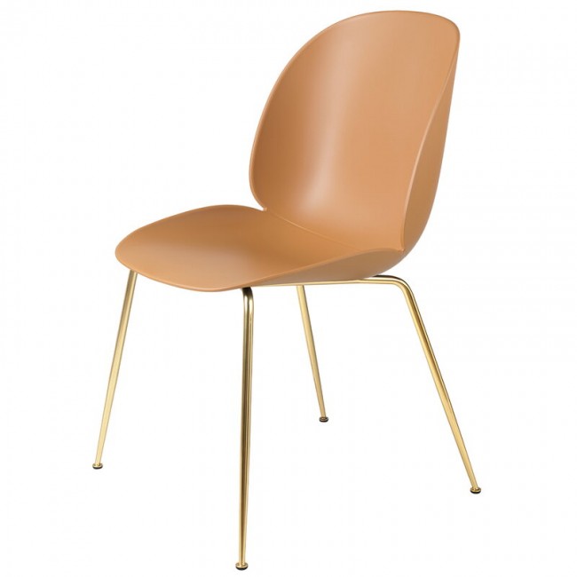 GUBI 구비 BE이티엘E 의자 브라스 세미 매트 - amber brown GB10064334