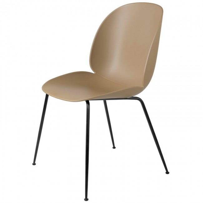 GUBI 구비 BE이티엘E 의자 매트 블랙 - pebble brown GB10064360