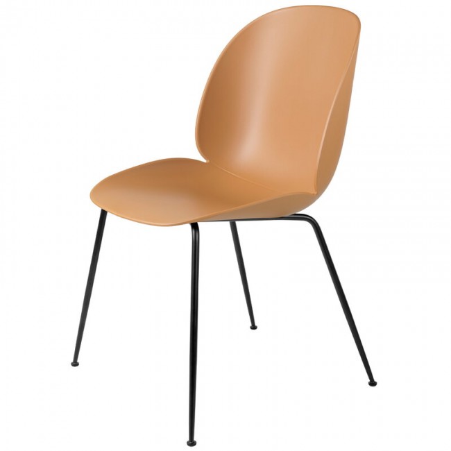 GUBI 구비 BE이티엘E 의자 매트 블랙 - amber brown GB10064330