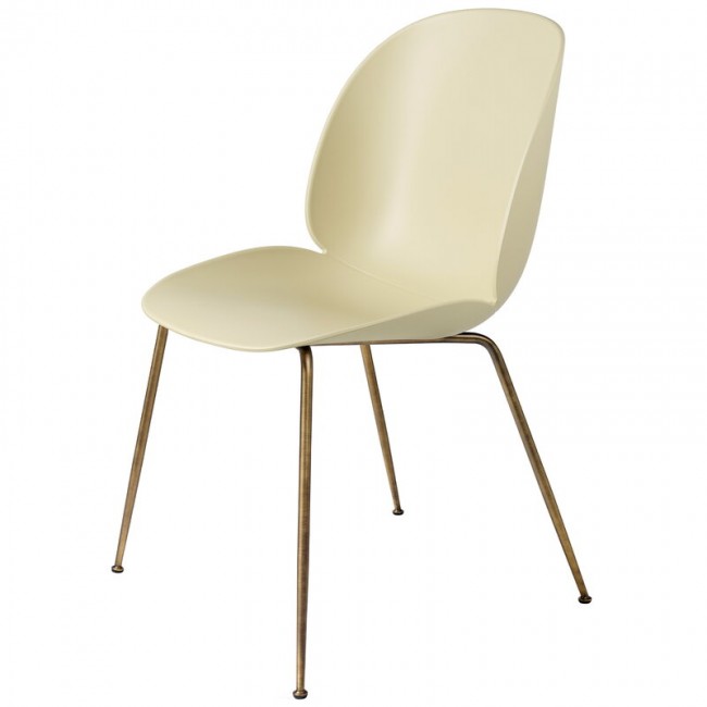 GUBI 구비 BE이티엘E 의자 antique 브라스 - pastel 그린 GB10064338