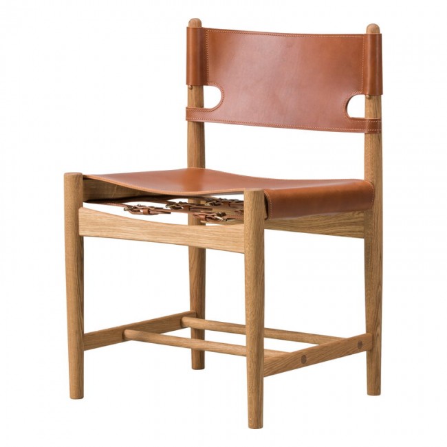 FREDERICIA 프레데리시아 The Spanish 다이닝 의자 코냑 leather - oiled oak FRE3237-CO-OO