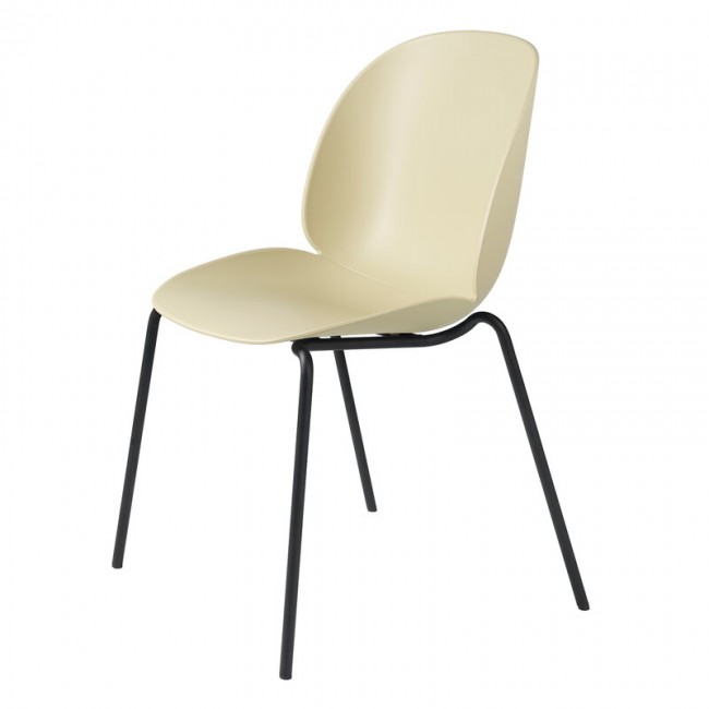 GUBI 구비 BE이티엘E 의자 stackable 매트 블랙 - pastel 그린 GB10064366