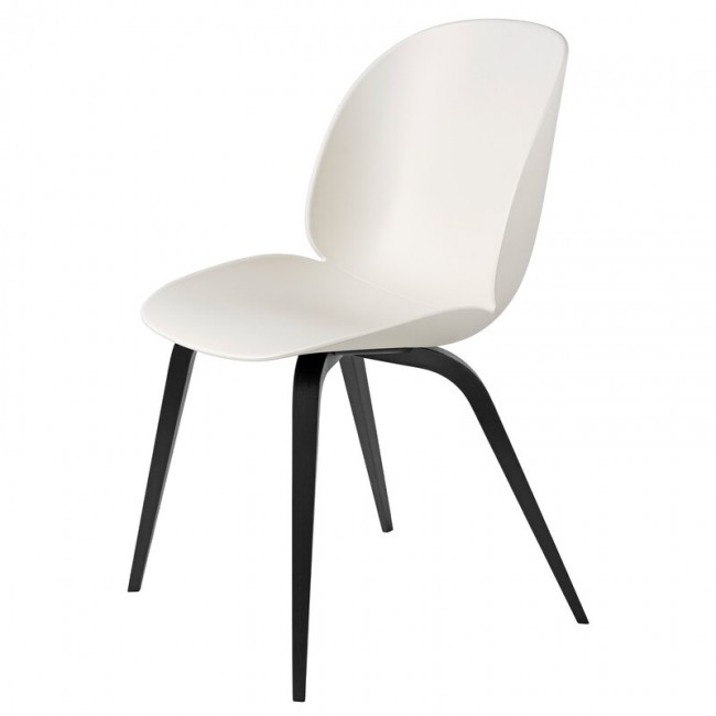 GUBI 구비 BE이티엘E 의자 블랙 stained beech - alabaster 화이트 GB10064310