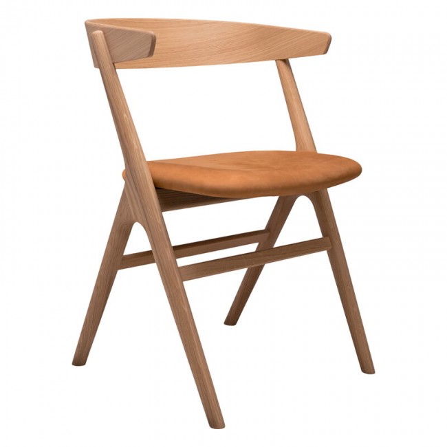 Sibast No 9 의자 soaped oak - 코냑 leather SBNO9DC-SO-DUNES21000