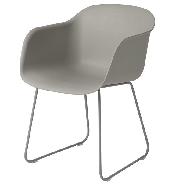 MUUTO 무토 Fiber 암체어 sled base grey MU20052