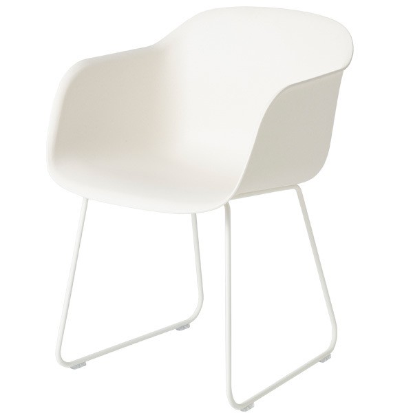 MUUTO 무토 Fiber 암체어 sled base 화이트 MU20056
