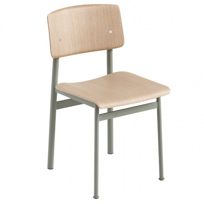 MUUTO 무토 Loft 의자 dusty 그린 - oak MU30204
