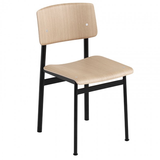 MUUTO 무토 Loft 의자 블랙 - oak MU30201