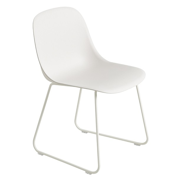 MUUTO 무토 Fiber 사이드 의자 sled base 화이트 MU25056