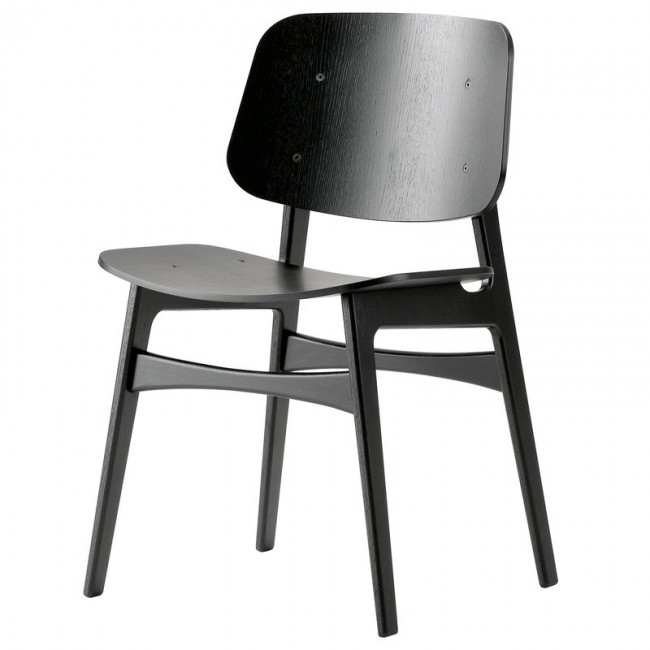 FREDERICIA 프레데리시아 Soeborg 의자 3050 wood base 블랙 oak FRE3050-BLO