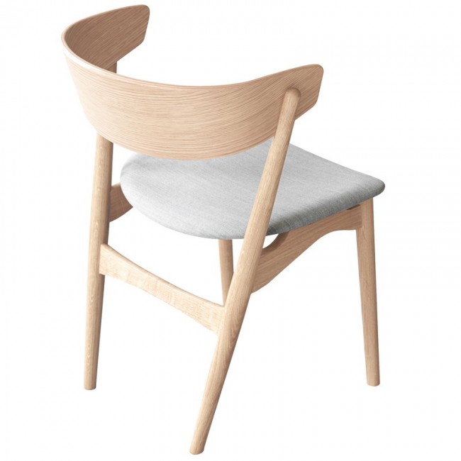 Sibast No 7 의자 soaped oak - grey fabric SBNO7DC-SO-REMIX123