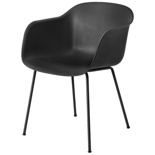MUUTO 무토 Fiber 암체어 튜브 base 블랙 MU20001
