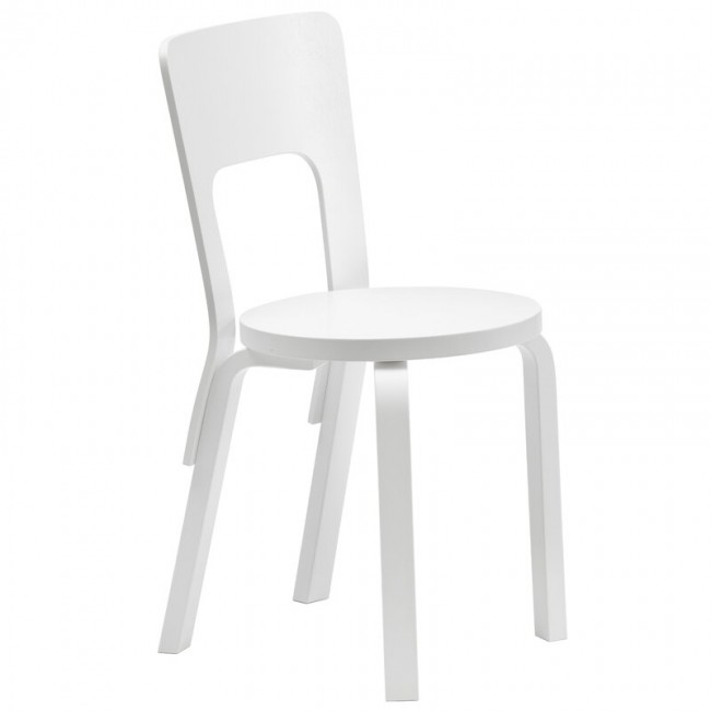 ARTEK 알토 체어 66 래커 화이트 Artek Aalto chair 66  lacquered white 02141