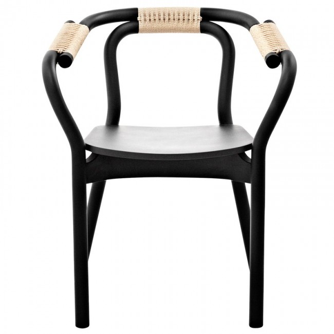 NORMANN COPENHAGEN 노만코펜하겐 Knot 의자 블랙 - 네츄럴 NC602011