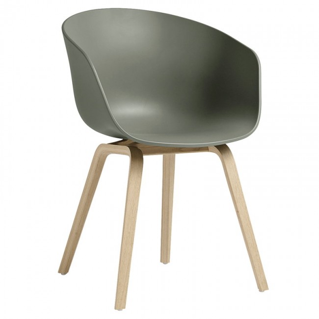 HAY 헤이 About A 의자 AAC22 래커 oak - dusty 그린 HA255799