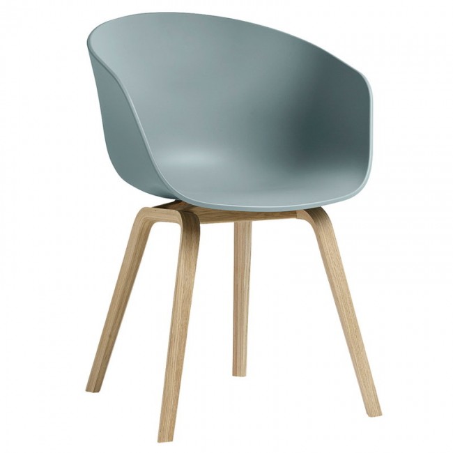 HAY 헤이 About A 의자 AAC22 래커 oak - dusty 블루 HA255803
