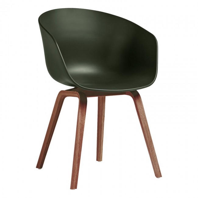 HAY 헤이 About A 의자 AAC22 래커 walnut - 그린 HA943409