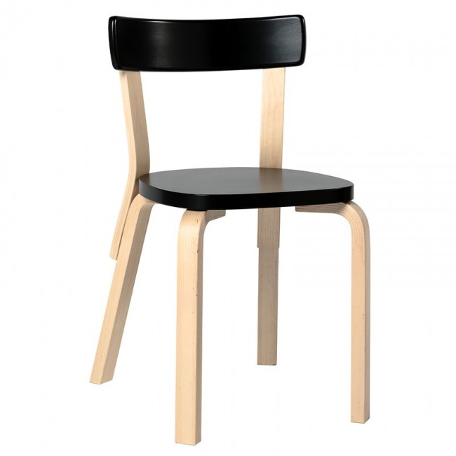 ARTEK 알토 체어 69 블랙 Artek Aalto chair 69  black 02029