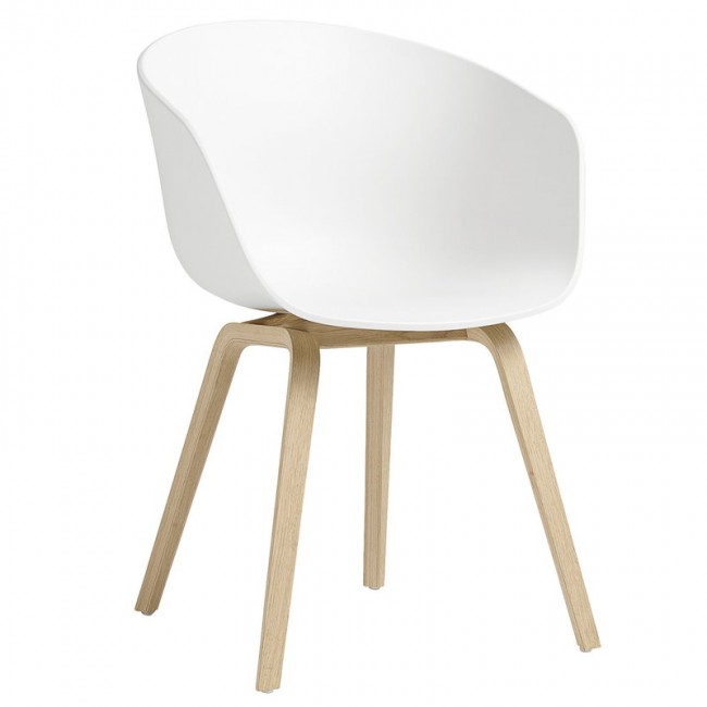 HAY 헤이 About A 의자 AAC22 래커 oak - 화이트 HA255792