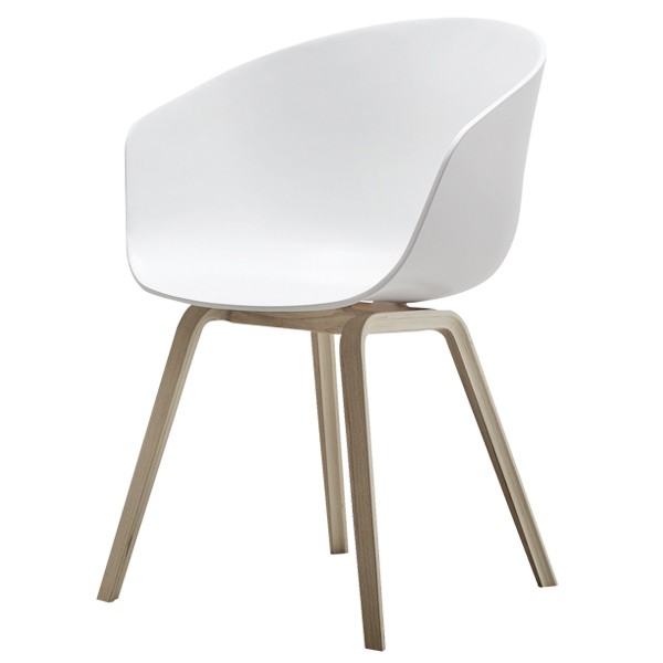 HAY 헤이 About A 의자 AAC22 soaped oak - 화이트 HAAAC22-W