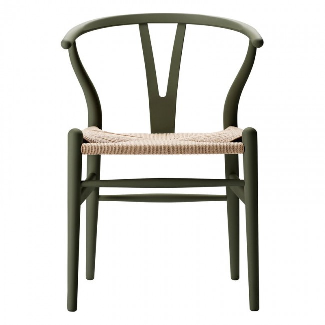 CARL HANSEN & SU00F8N CH24 위시본 체어 의자 소프트 seaweed - 네츄럴 cor_d Carl Hansen & Su00f8n CH24 Wishbone chair  soft seaweed - natural cord 01892
