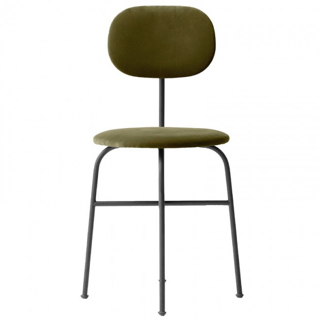 MENU 애프터룸 Plus 다이닝 체어 의자 City 벨벳 CA7832/031 - 블랙 steel MENU Afteroom Plus dining chair  City Velvet CA7832/031 - black steel 01881