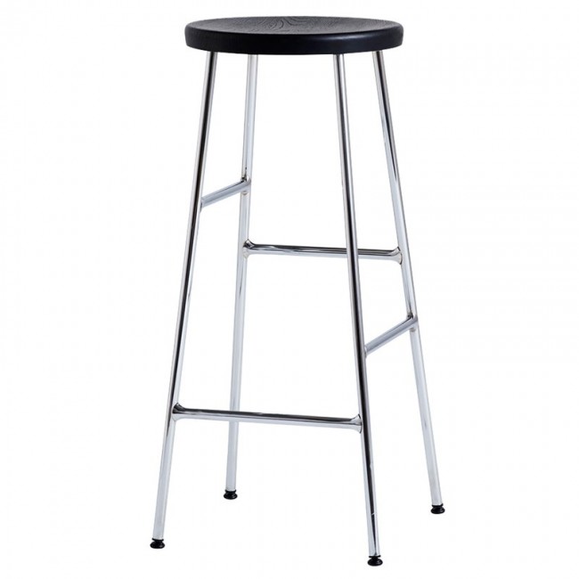 HAY 헤이 Cornet bar 스톨 high 크롬 - 블랙 HACORNETBS-75-CS-BL