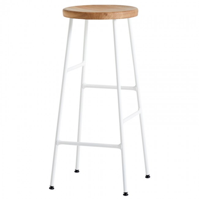 HAY 헤이 Cornet bar 스톨 high cream 화이트 - oiled oak HACORNETBS-75-CW-OO