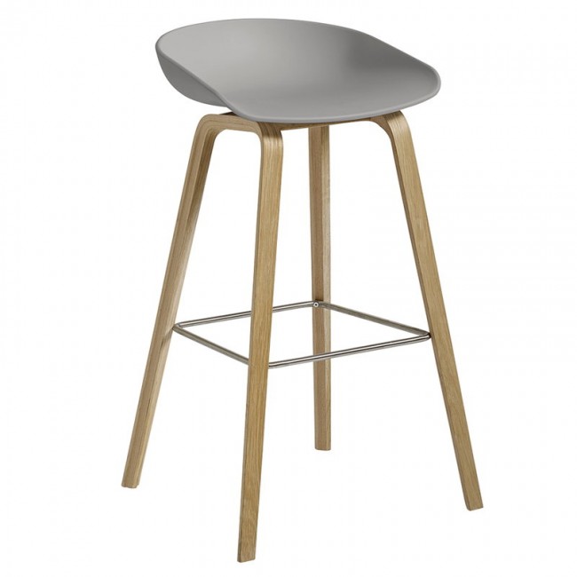 HAY 헤이 About A 스톨 AAS32 75 cm soaped oak - grey HAAAS32-SO75-GY-STFR