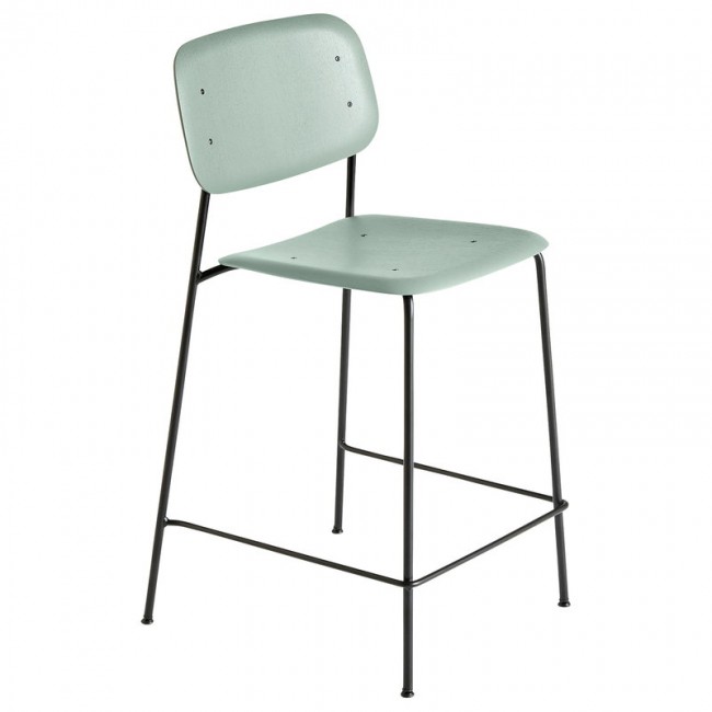 HAY 헤이 소프트 Edge 10 bar 의자 블랙 - dusty 그린 HA256997-1309000
