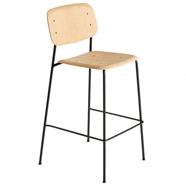 HAY 헤이 소프트 Edge 10 bar 의자 블랙 - 래커 oak HA256997-1509000