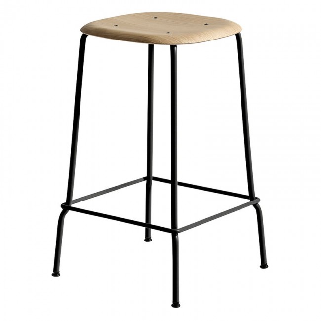 HAY 헤이 소프트 엣지 30 bar 스톨 65 cm 블랙 - 래커 oak HA257171-1509000