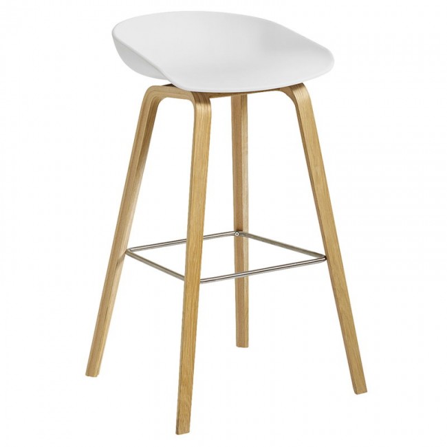 HAY 헤이 About A 스톨 AAS32 75 cm 래커 oak - 화이트 HA256723