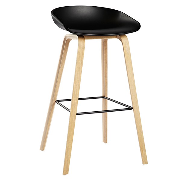 HAY 헤이 About A 스톨 AAS32 soaped OAK/블랙 steel - 블랙 HAAAS32-B-O-BTR