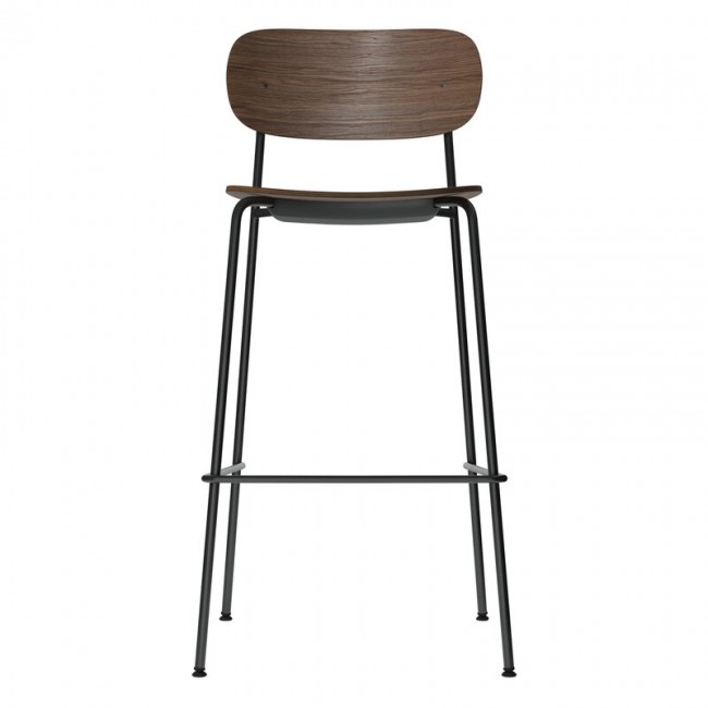 MENU Co 바 체어 75 5 cm 블랙 steel - 다크 stained oak MENU Co bar chair 75 5 cm  black steel - dark stained oak 01770