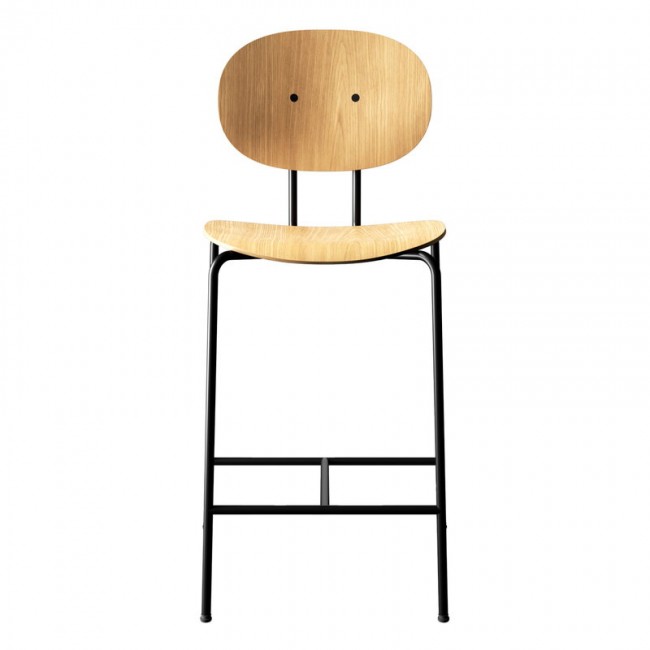 Sibast Piet Hein counter 스톨 65 cm 블랙 - 화이트 래커 oak SBPIETHEIN-CS-BS-WLO