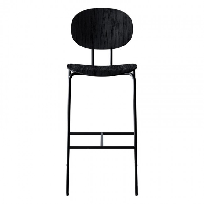 Sibast Piet Hein bar 스톨 75 cm 블랙 - 래커 oak SBPIETHEIN-BS-BS-BO