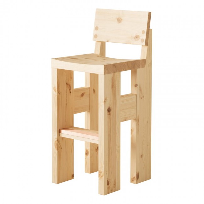 Vaarnii 001 bar 스톨 76 cm pine VAA200120
