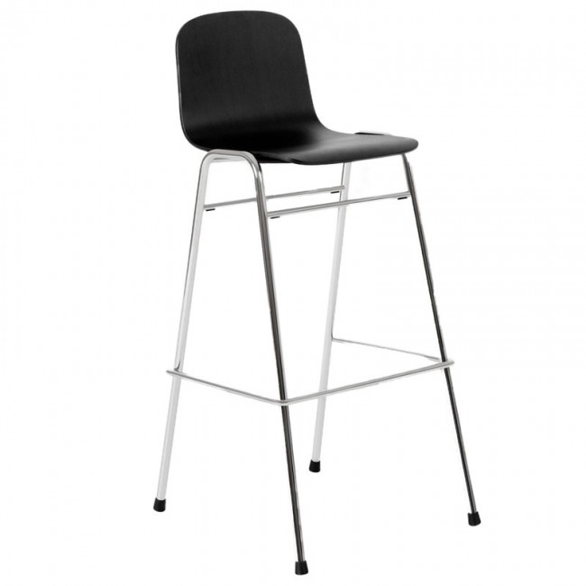 Hem Touchwood bar 의자 75 cm 블랙 - 크롬 HE20161
