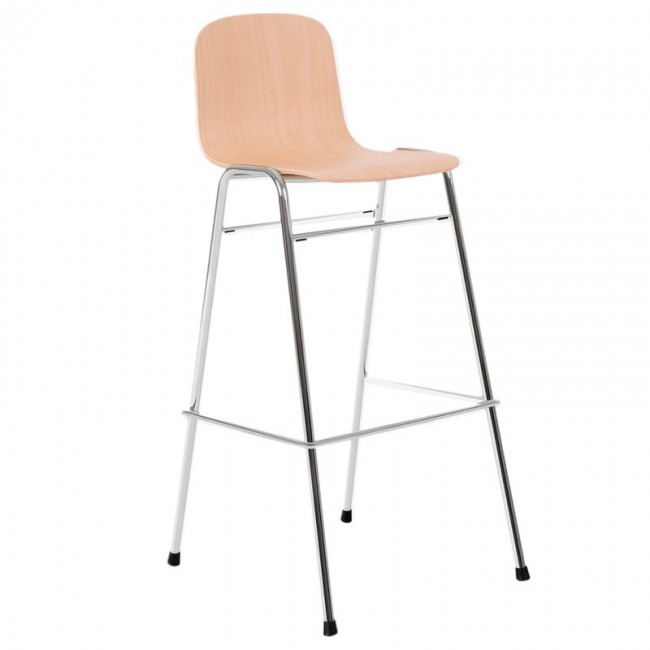 Hem Touchwood bar 의자 75 cm 네츄럴 beech - 크롬 HE20164