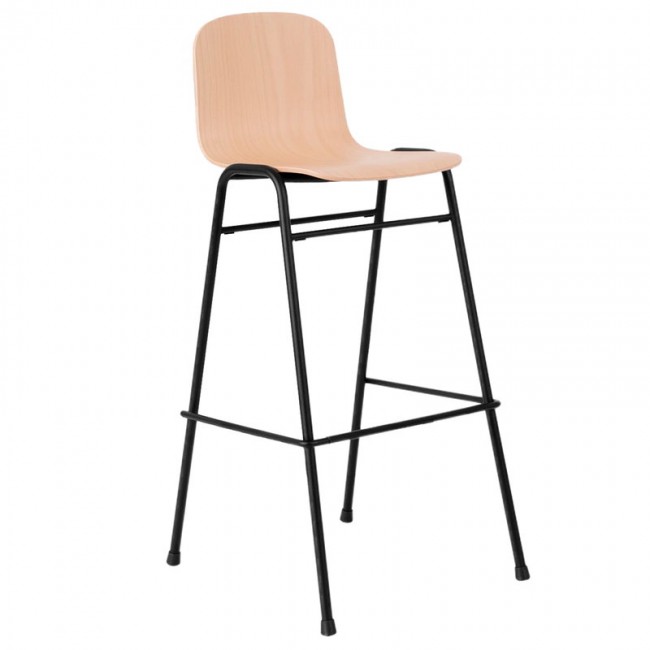 Hem Touchwood bar 의자 75 cm 네츄럴 beech - 블랙 steel HE20158