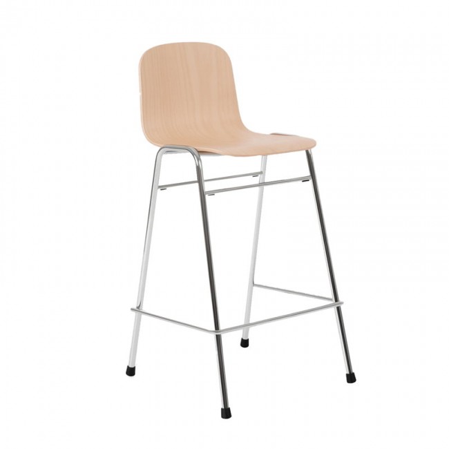 Hem Touchwood counter 의자 65 cm 네츄럴 beech - 크롬 HE20188